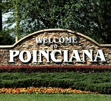 Welcome to Poinciana, Florida community sign